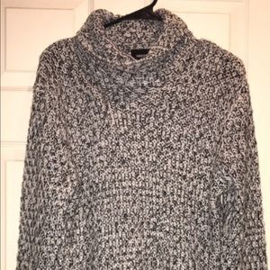 Gray turtle neck